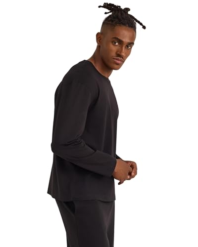 Men's True Heavy Cotton Boxy Fit Long Sleeve Tee Shirt2