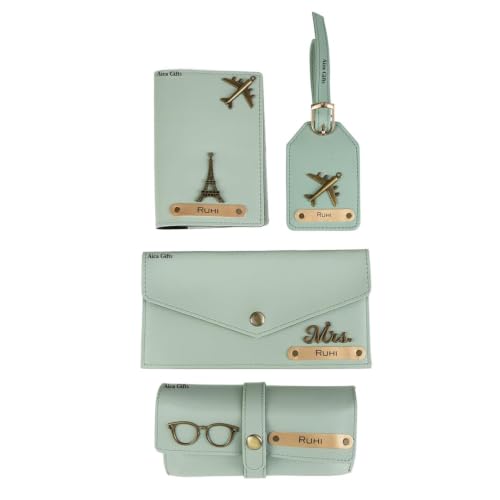 Image of AICA Personalized Name & Charm Sunglass Cover Giftset for Women