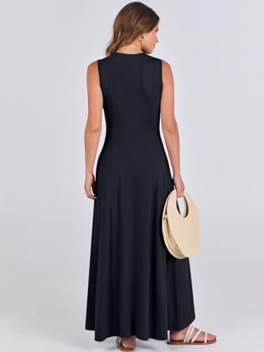 ANRABESS Women Summer Casual Sleeveless Maxi Sundress Button Fit & Flare A-Line Flowy Long Dresses 2025 Beach Outfits4
