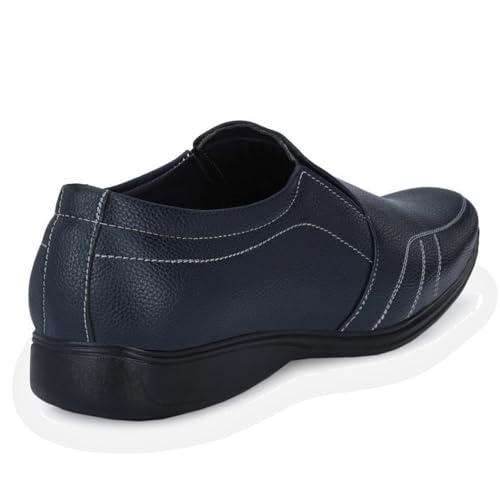Image of Leatherkraft Round-Toe Formal Slip-On Shoes