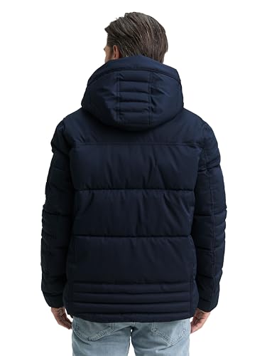 Tom Tailor Herren Pufferjacke mit Abnehmbarer Kapuze – Ansicht 3