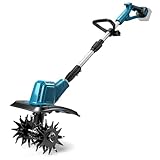 Catolsss Akku-Bodenhacke für Makita 18V Batterie,360 U/min Motor, 20cm Arbeitsbreite & 16cm Arbeitstiefe für Beet, Arbeitstiefe für Beet, Acker & Landwirtschaft(Ohne Akku)