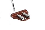 Rife Golf Right Handed Red Two Bar Mallet Putter Patented Roll Groove Technology with Adjustable Weight System. Heel Shaft with Double Bend Makes It Perfect for Lining up Your Putts (Right, 35)