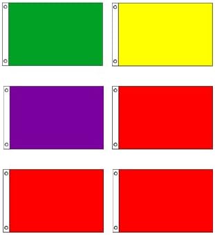 Beach Warning Flags Set 4' x 6'