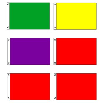 Beach Warning Flags Set 4' x 6'