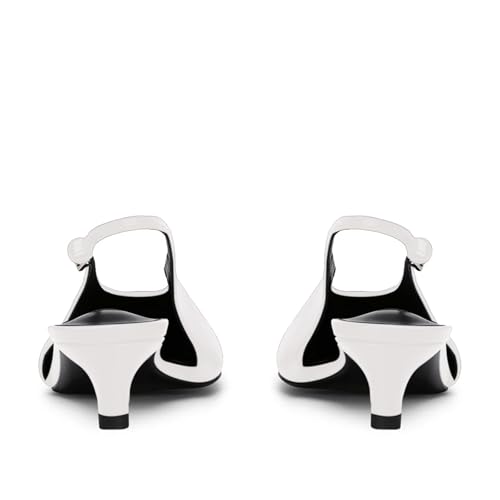 iadore Women’s Slingback Heels 2 Inch Kitten Low Heels Pumps Closed Pointed Toe Ankle Strap Dress Shoes for Evening Party Size 5-12 US4