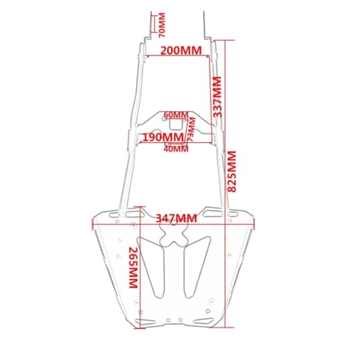 Porte-bagages arrière pour Z900 Cafe structure renforcée finition noire