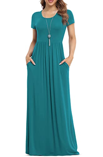 Image of VIISHOW Women's Long Sleeve Loose Plain Maxi Dresses Casual Long Dresses with Pockets