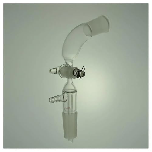 Adaptateur laboratoire 105° 24/40 valve en verre rodage standard
