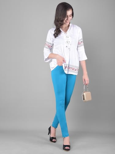 Image of Comfort Lady Women Cotton Blend Regular Fit for Casual,Formal and Daily Use Kurti Pants with Front Pocket