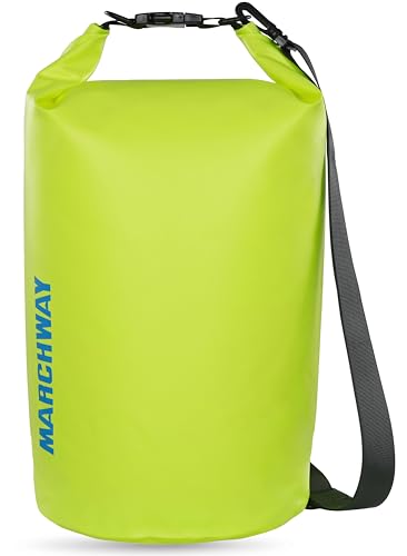MARCHWAY Floating Waterproof Dry Bag Backpack 5L/10L/20L/30L/40L, Roll Top Sack Keeps Gear Dry for...