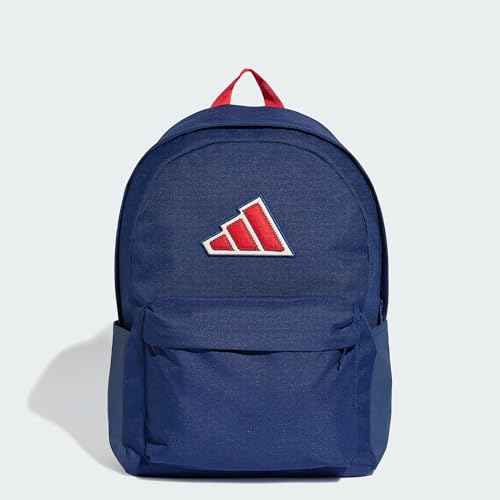 Mochila adidas Essentials azul unisex de talla única con logotipo 5