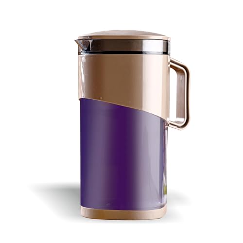 GANESH Plastic Ravish Jug with Lid to Serve Ice Tea, Juice, Cocktail, Mocktail, Beverages, for Dining Table-Color May Vary,1600 ml (Image - 3)