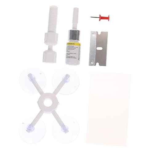 Cabilock 1Set Windshield Crack Repair Kit Complete Glass Repair Kit for Chips and Long Cracks Easy Application for Auto Windshield Damage Safe and Quick Curing for Repairs