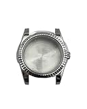 Gladiaond 1 cassa for orologio da 36 mm/39 mm con cristallo zaffiro for movimenti NH35 NH36 in argento/oro/rosa(Silver steel flat,36mm NH35 NH36)