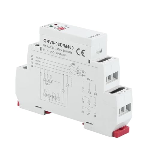 Relé de control de asimetría GRV8-08D M265 para proteger líneas trifásicas contra picos 2