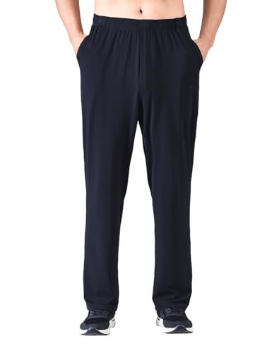 Zoulee Men's Summer Casual Zipper Fly Closure Jogger Sweatpants Pants Cotton Black 2XL by Zoulee - Used condition - Image 2