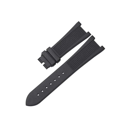 [LOKLNEYK] 25mm*13mm����C���^�t�F�[�X�V���J�Q���x���g�ɓK������Patek Philippe 5711 5712g Nautilus(Black-no buckle)