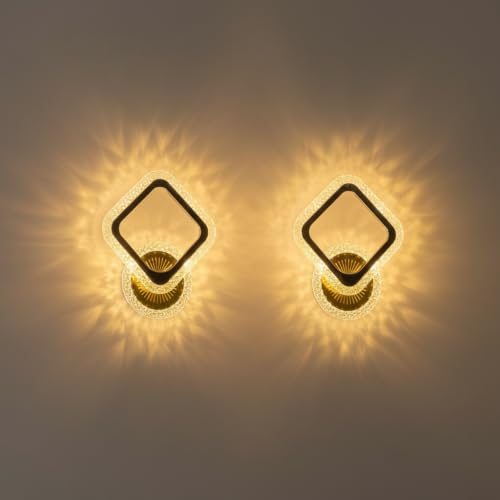 Image of Lyse Decor Wall Lights for Home Decoration LED Wall Light with 3 Color Modes, Easy Installation, Ideal for Modern Interiors, Bedroom, Living Room, Hallway, Office (2, WL84)