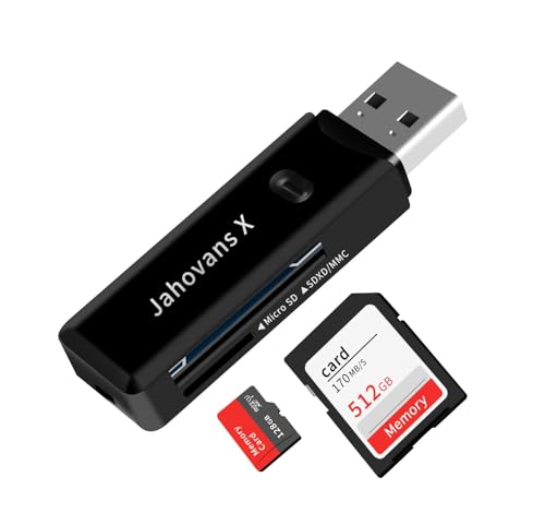USB 3.0 SD Card Reader for PC, Laptop, Mac, Windows, Linux, Chrome, SDXC, SDHC, SD, MMC, RS-MMC, Micro SDXC Micro SD, Micro SDHC Card and UHS-I Cards - No SD Card Included.