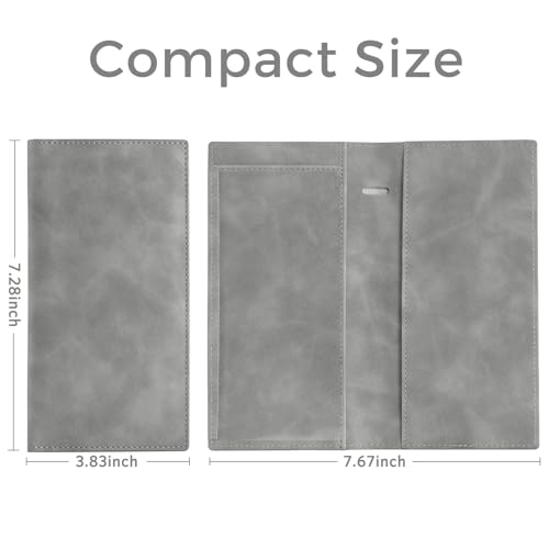 Snapklik.com : CoBak Premium Leather Checkbook Cover - RFID Blocking
