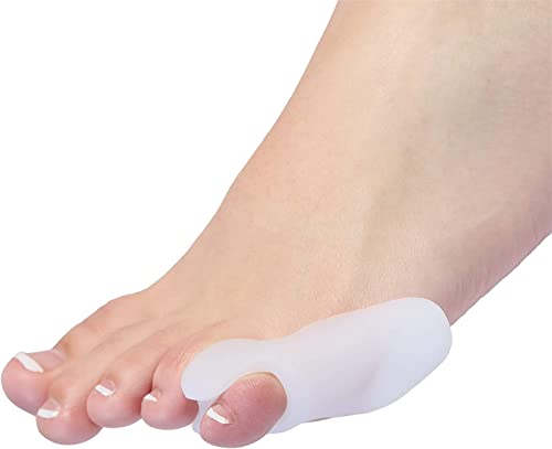 Bunionette Correcteur, 4X Correcteur Petit Orteil Silicone Gel pour Hommes et femmes, Prothese Attelle Bunionette pour Marteau Orteil, Griffe, Une Taille pour Tous Ecarteur Petit Pied Cover