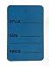 Metronic Price Tags, Perforrated Merchandise Marking Tags, One-Part Paper Tags, 1-1/4 x 1-7/8 - Inches Marking Tags, Pack of 1000 (Blue)