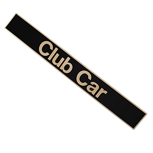 Drive-up Name Plate for Club Car DS Emblem Black Gold for Golf Cart-18