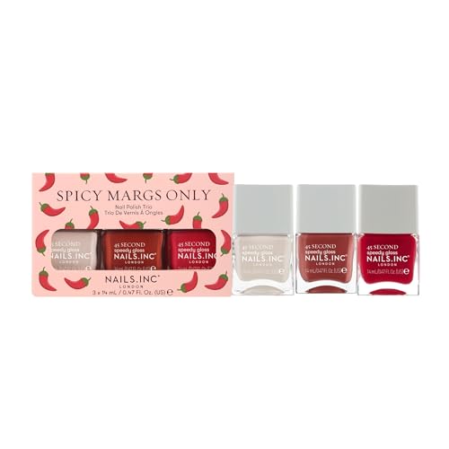 Nails Inc 45 Second Speedy Gloss Spicy Margs Only Nail Polish Tri...