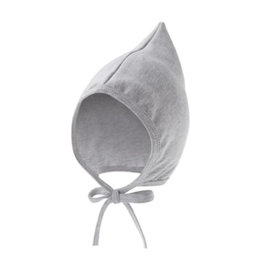 Baby Hat Warm and Fashionable Fetal Caps Breathable Infants Bonnet with Windproof for Spring Fall Gray