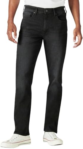 Lucky Brand Men's 410 Athletic Straight Leg Jean (34W x 29L, Black)