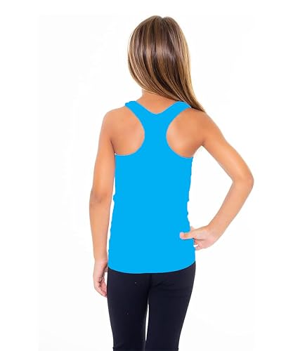 Image of Malibu Sugar Girls Tank Tops Size 7-10 - Racerback Tank Top Dance Cheer Gymnastics Shirts for Sports Undershirts Layering