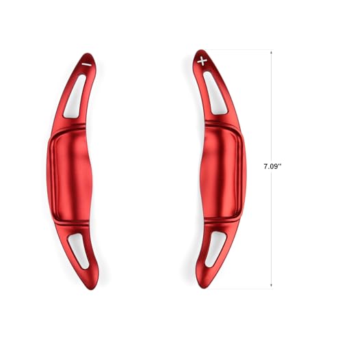 CKE Aluminum Steering Wheel Paddle Shifter Extension Cover For Toyota Camry 2018 2019 2020 - Red