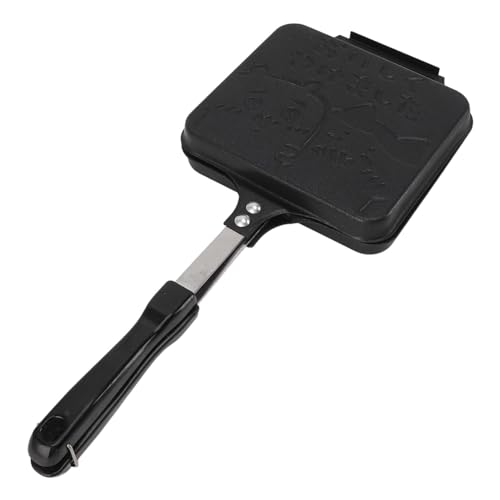 OVAQUIXI Eficiente Sandwichera Caliente Flip Grill Pan para Estufa de Inducción de Gas, Diseño Multifuncional, Fácil de Limpiar, Aleación de Aluminio (estilo 1)