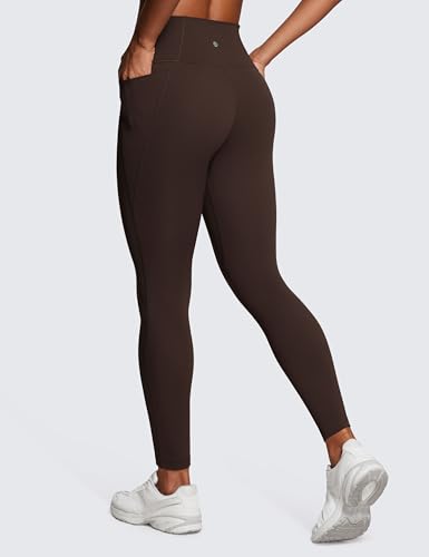 CRZ YOGA Womens Butterluxe Workout Leggings 28 Inches - High Waisted Gym Yoga Pants with Pockets Running Buttery Soft2