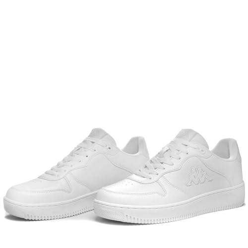 Kappa - Sneakers Bassa, Uomo Donna, Bianco, Poliestere, Fitness. Logo Maserta, Taglia: 42