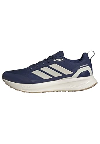 Adidas Hombre RUNFALCON 5 TR Running Shoes, Dark Blue/Chalk White/Core Black, 44 EU