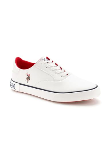 Image of U.S. Polo ASSN. Parker 2.0 White Sneakers Shoes with Premium Upper