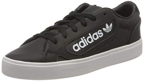 Image of adidas Sleek W, Women's Sneaker, Core Black Crystal White FTWR White, 7 UK (40 2 /3 EU)
