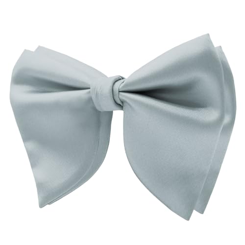 Image of Mens Bow Tie Pre Tied Oversized Bow Ties for Men Satin Bowties for Tuxedo Wedding Party Banquet