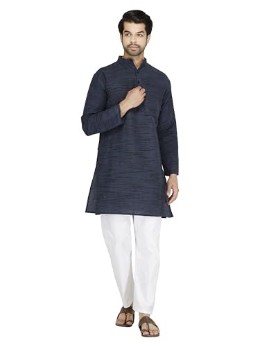 Image of Men's Khadie Cotton Relaxed Straight Kurta