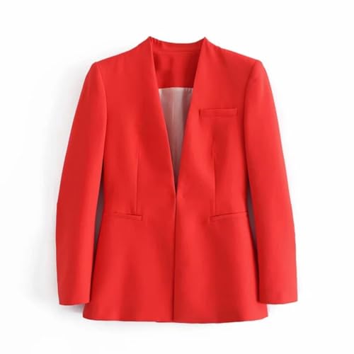 Women Blazer Dresses Jacket Casual Work Office Solid Colour Slim Suit Jacket Women's Tops