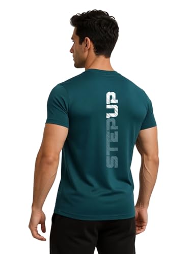Image of 3Colors Men's Active Polyester T-Shirt | Quick Dry Gym Workout Tee | Stretch Sports Round Neck Running T-Shirt-STEPUP LINE