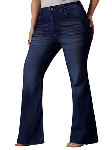 Image of Miss Chase A+ Women's Bootcut High Rise Regular Stretchable Denim Jeans