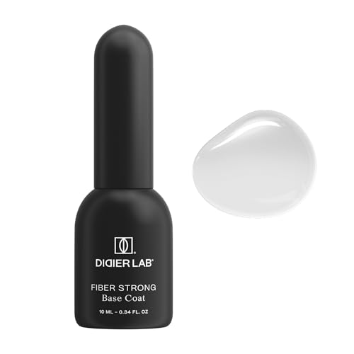 DIDIER LAB - Premium Fiberglas Gel Nägel Base Strong - Klar Base Coat UV LED ohne HEMA und TPO - Starker Unterlack für Dünne und Geschädigte Nägel - Soak Off Gel - 10ml