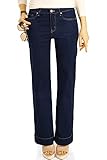 be Styled Damenjeans, Bootcut Jeans, Schlaghosen medium Waist Fit j24r-1 38/M blau