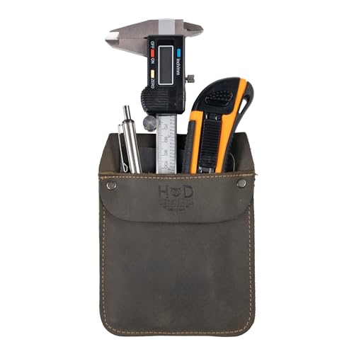 Hide & Drink, Organizador de bolso de trabalho de couro durável para ferramentas, canetas, jeans, bolso traseiro, ferramentas de trabalho de transporte rápido, itens essenciais de escritório e