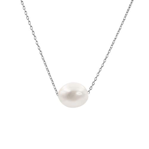 Secret & You Collar de Mujer Perlas Cultivadas Barrocas de 10-11...