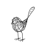 IJzeren ornament metaal smeededraad ambachtelijke desktop tuin diermodel decoratie voor tuinhuis pennen houder bureau kinderen (A, 20 × 23 cm)
