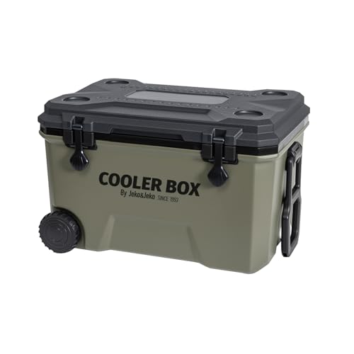 JEKO&JEKO 60QT Portable Wheeled Cooler with Ice Packs